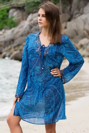 Короткая туника Riviera с длинным рукавом