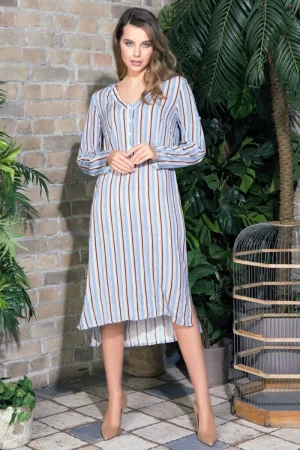 Оригинальное платье-рубашка Noemi с длинным рукавом