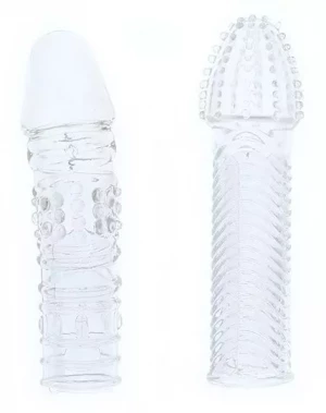 Комплект из 2 прозрачных насадок на пенис PENIS EXTENDER PACK