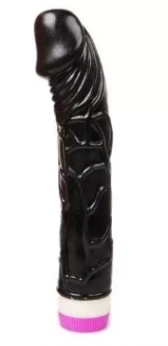 Черный вибратор-реалистик Bob - 22,5 см.