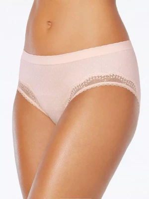 Розовые трусы-хипстеры Casual Comfort в мелкий горох