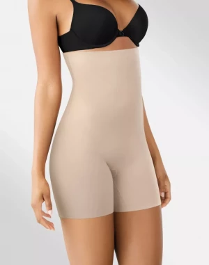 Панталоны с завышенной линией талии и укороченными штанинами