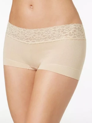 Трусы-шорты с поясом из эластичного кружева