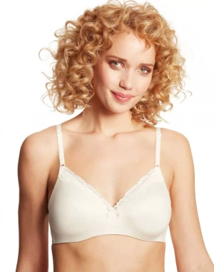 Кремовый бюстгальтер пуш-ап без каркасов