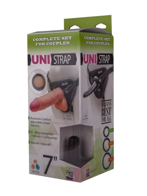 Страпон-унисекс с двумя насадками UNI strap 7