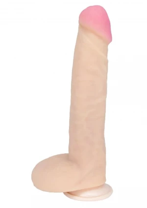 Большой фаллоимитатор из неоскин на присоске REAL Next №32 - 25,5 см.