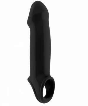 Чёрная насадка на пенис SONO №17