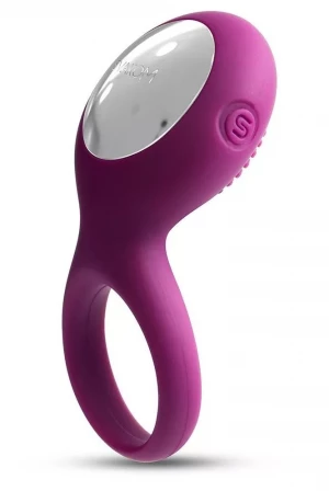 Фиолетовое перезаряжаемое эрекционное виброкольцо Tyler