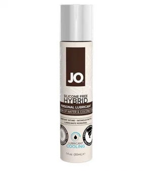 Водно-масляный лубрикант с охлаждающим эффектом JO Silicone free Hybrid Lubricant COOLING  - 30 мл.