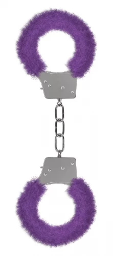 Пушистые фиолетовые наручники OUCH! Purple