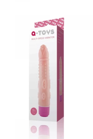 Вибратор-реалистик с дополнительным рельефом - 18 см.