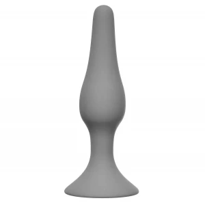 Серая анальная пробка Slim Anal Plug Medium - 11,5 см.