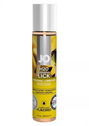 Смазка с ароматом банана JO Flavored Banana Lick - 30 мл.
