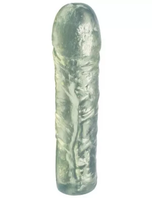 Прозрачный гелевый фаллоимитатор - 16,5 см.