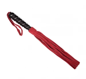 Яркая плеть из бордовой замши – 29 см.