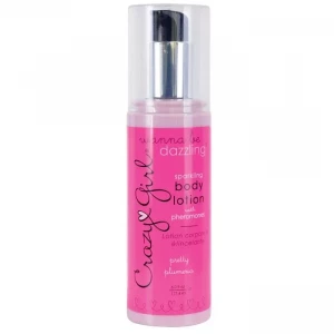Мерцающий лосьон для тела с феромонами Crazy Girl Pretty Plumeria - 177 мл.
