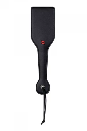 Чёрная шлёпалка с петлёй на руку - 29,5 см.