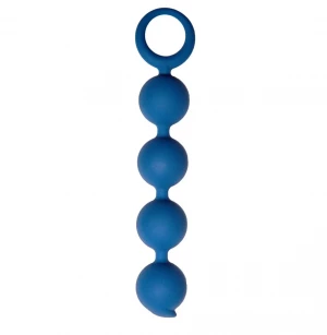 Синяя анальная цепочка Appulse - 15 см.
