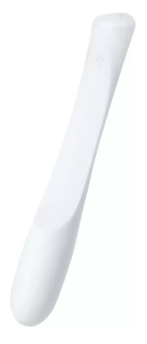 Белый гибкий водонепроницаемый вибратор Sirens Venus - 22 см.