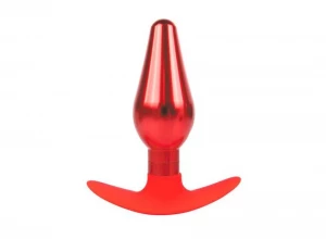 Красная анальная каплевидная  втулка - 10,9 см.