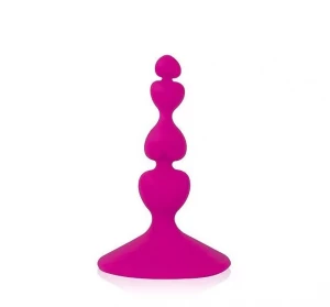 Ярко-розовый анальный стимулятор COSMO - 8 см.