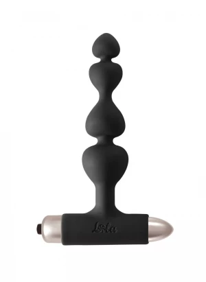 Черная анальная вибропробка-елочка New Edition Excellence - 15 см.