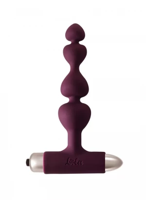 Бордовая анальная вибропробка-елочка New Edition Excellence - 15 см.