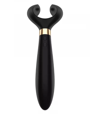 Чёрный вибромассажер для пар Satisfyer Endless Fun