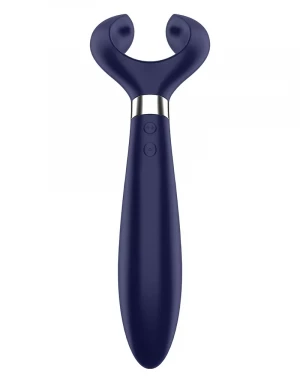 Синий вибромассажер для пар Satisfyer Endless Fun