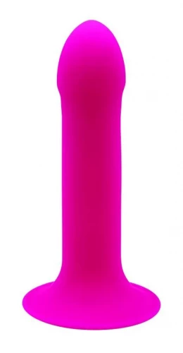 Ярко-розовый фаллоимитатор двойной плотности Hitsens 2 - 16,7 см.