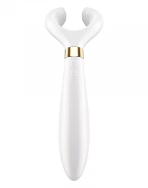 Белый вибромассажер для пар Satisfyer Endless Fun