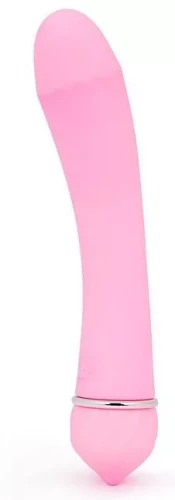 Розовый изогнутый вибратор с 11 режимами вибрации - 15 см.