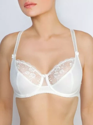 Бюстгальтер-балконет на косточках с мягкими трехразрезными чашками