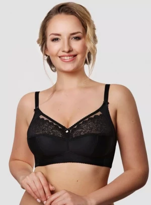 Бескаркасный бюстгальтер с мягкой четырехразрезной чашкой