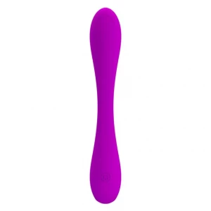 Лиловый гнущийся водонепроницаемый вибратор Yedda - 17 см.