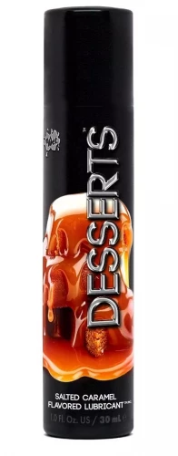 Лубрикант Wet Desserts Salted Caramel с ароматом соленой карамели - 30 мл.