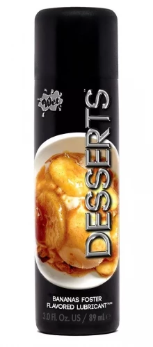 Лубрикант Wet Desserts Bananas Foster с ароматом бананового десерта - 89 мл.