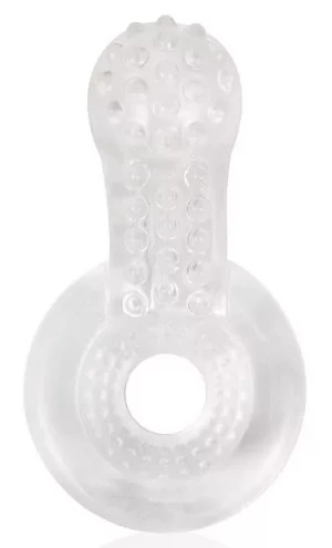 Прозрачное эрекционное кольцо с шипиками