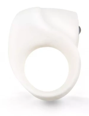 Белое кольцо на член с вибрацией