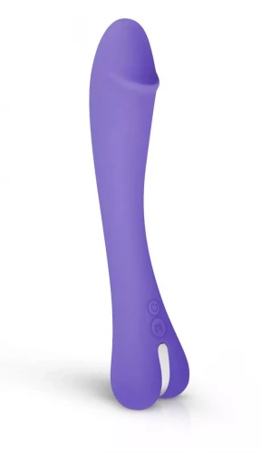 Фиолетовый вибратор для G-стимуляции Gili G-Spot Vibrator - 22 см.