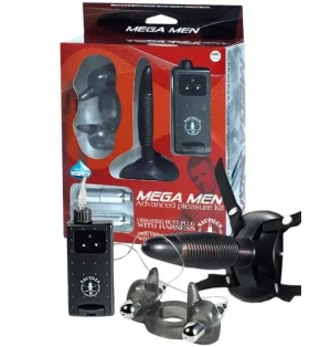 Черный вибронабор MEGA MEN