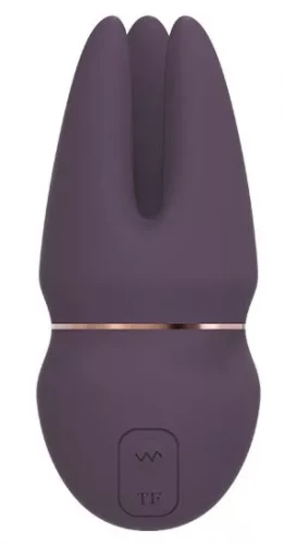 Фиолетовый клиторальный стимулятор SAGA