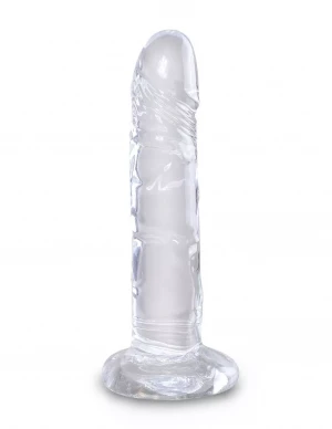 Прозрачный фаллоимитатор King Cock Clear 6 Cock - 18,4 см.