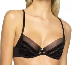 Минималистский бюстгальтер с открытыми мягкими чашками