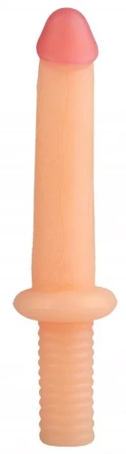 Телесный анальный реалистичный стимулятор - 31 см.