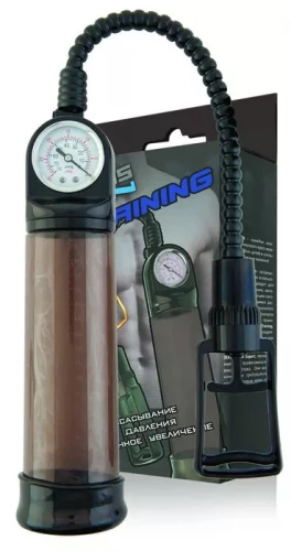 Помпа-массажер с манометром и удобным рычагом для откачки воздуха