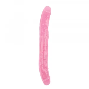 Розовый двусторонний фаллоимитатор 12.8 Inch Dildo - 32,5 см.