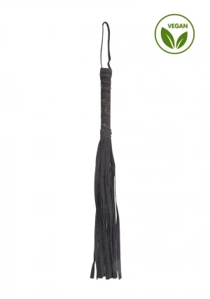 Черная многохвостая джинсовая плеть Roughend Denim Style - 57 см.