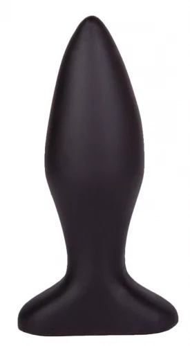 Черный конический анальный плаг - 11,5 см.