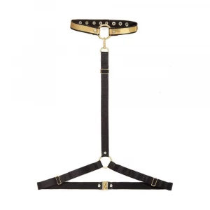 Золотисто-черная портупея Harness cognac